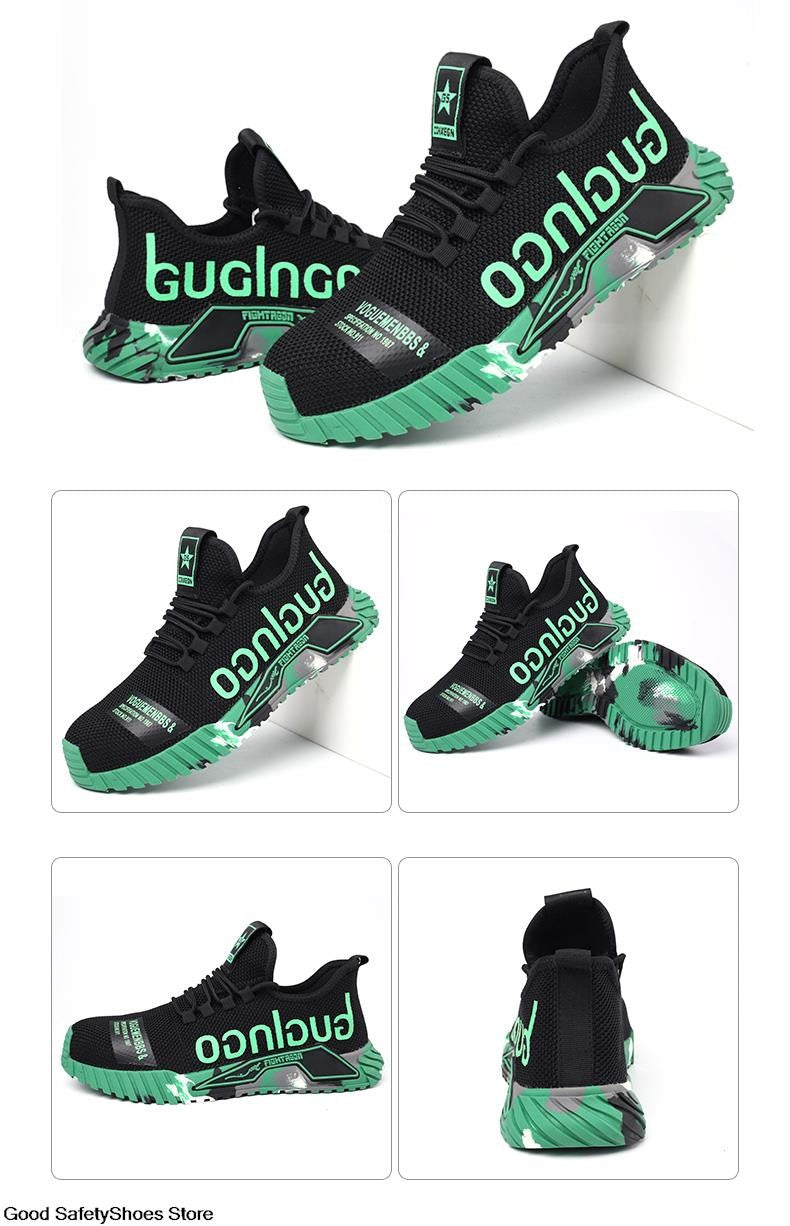 Fashion Safety Shoes With Steel Toe Cap Work Sneakers Men Women Work Shoes Puncture-Proof Work Safety Boots Safety Footwear 2024
