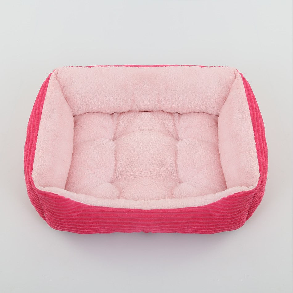 Cama para Cães e Gatos, Quadrada, Pelúcia, Canil, Sofá-Cama para Cães de Porte Médio e Pequeno, Almofada Calmante para Pets, Casa, Artigos para Animais de Estimação, Inverno