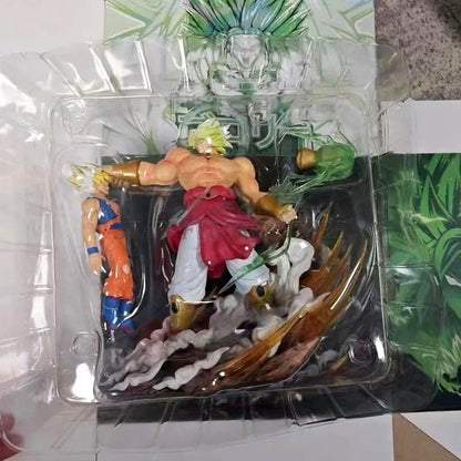Gk Dragon Ball Boneco de Ação Broly vs Son Goku Estátua Figura PVC Coleção Enfeites Anime Broli Goku Modelo Brinquedos Presentes