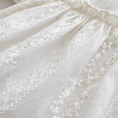 Girls Summer Fashion Set Children's Embroidered Grid Puff Sleeve Top+Shorts Two Piece Cute Baby Girls Clothes Set Baby Clothes