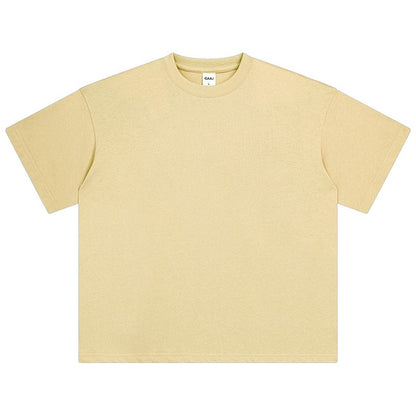 100 Heavy Weight Cotton T shirt For Men Women Short Sleeve Plain Tops Solid Oversized Tee Shirts Quality Clothing 8.8oz 250gsm