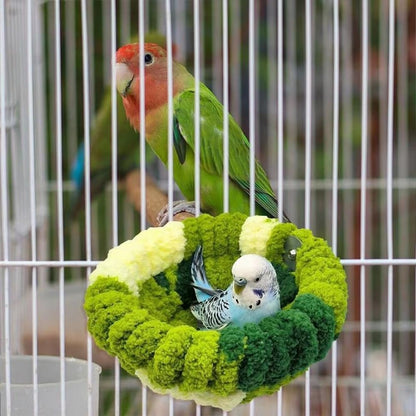 Ninho de Periquito Cama de Calopsita Ninho de Pássaro Cama de Inverno para Dormir Pelúcia Quente Camas de Pássaros Confortável Aquecedor de Inverno Casa de Animais Tenda de Cabana Quente