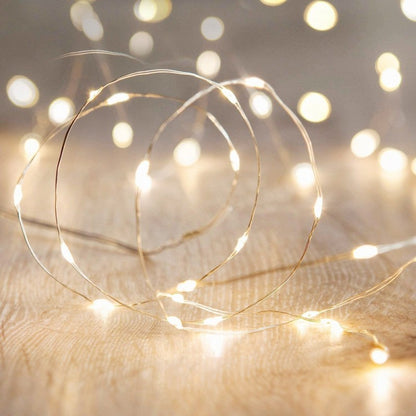 10/20/30M USB LED String Lights Copper Silver Wire Garland Light Waterproof Fairy Lights For Christmas Wedding Party Decoration