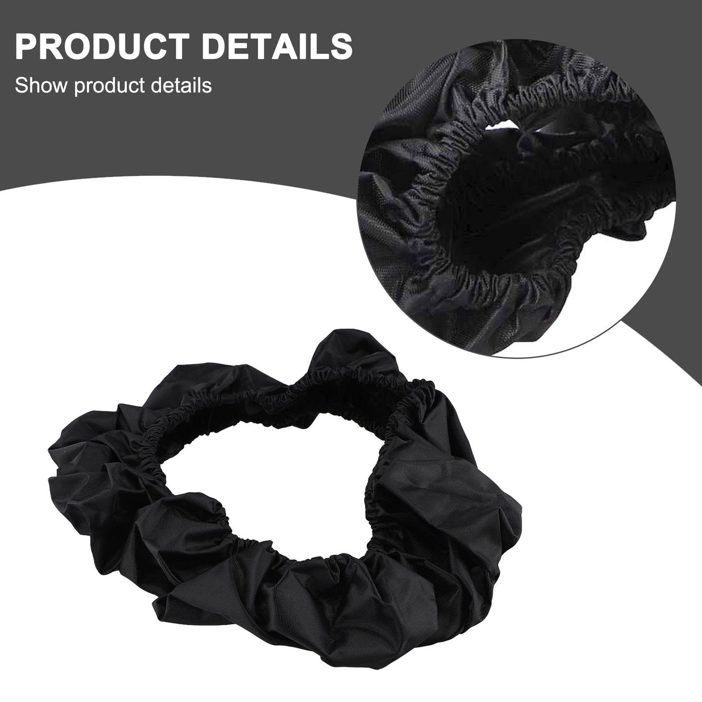 1pc Stretch Steering Wheel Protector Scratch Protector Cover Oil Resistant Dust Resistant Oxford Cloth For 30cm-45cm Car Repair