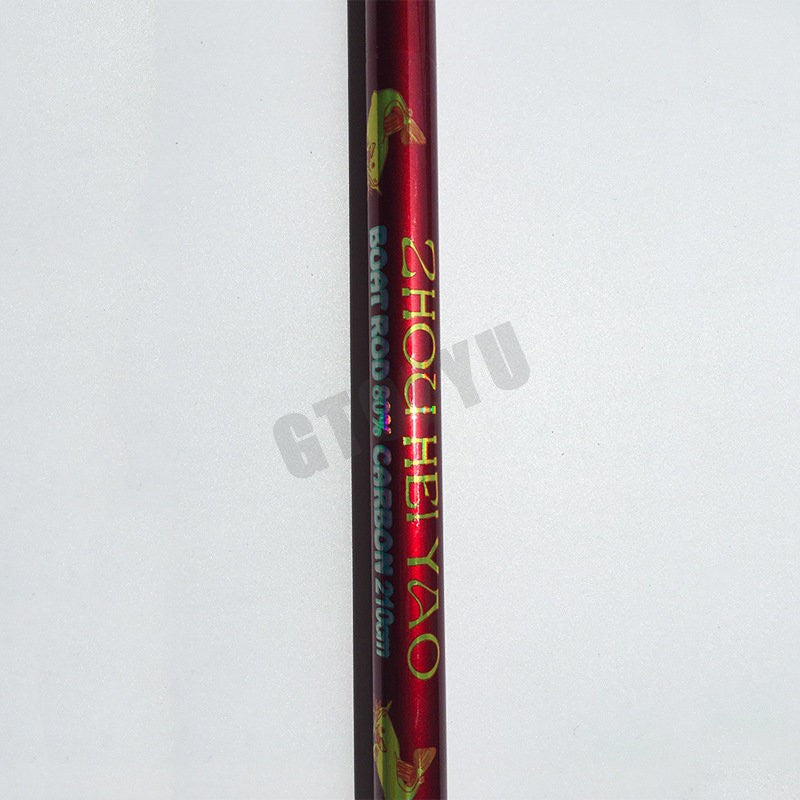 1.8M 2.1M  2.4M Portable 3-Piece Fishing Rod Travel Surf Saltwater Carbon Spinning Rod 30-50lb Boat Jigging Trolling Fishing Rod