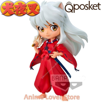 Em estoque Bandai Banpresto Original Q Posket Inuyasha Sesshoumaru Higurashi Kagome Miroku shippou Anime Figure Brinquedos presente