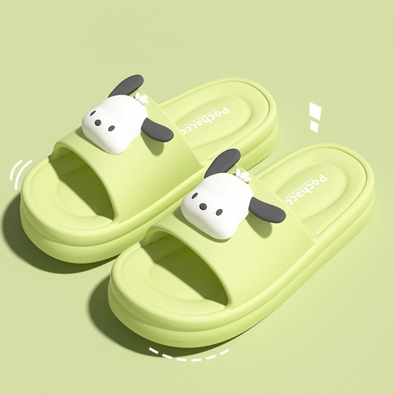 Super Soft EVA Thich Cushion Soles Slippers Cute Outdoor Cartoon Slides Comfortable Shoes Girl's Indoor Sandals