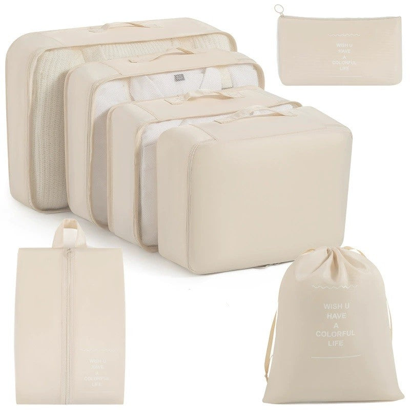 7/8/9-piece Set Travel Storage Bags,Digital Toiletries Shoes Clothes Organizer bag Suitcase Clothes Tidy Pouch,Packing Cubes Set