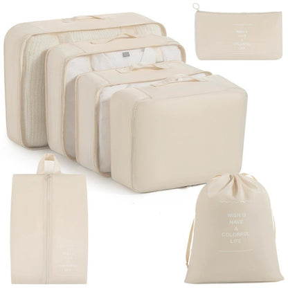 7/8/9-piece Set Travel Storage Bags,Digital Toiletries Shoes Clothes Organizer bag Suitcase Clothes Tidy Pouch,Packing Cubes Set