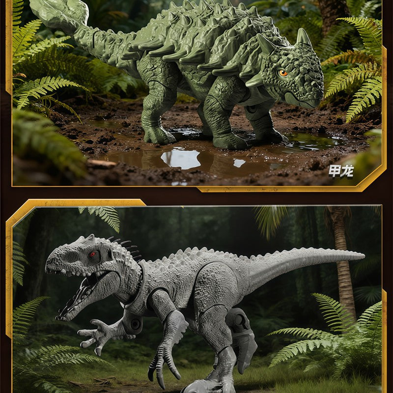 BLOKEES Jurassic World Jurassic Park Dinosaurs TERRAVENTURE Tiranossauro Rex Velociraptor Bonecos de Ação de Montar Caixa Surpresa