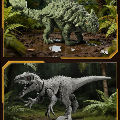 BLOKEES Jurassic World Jurassic Park Dinosaurs TERRAVENTURE Tiranossauro Rex Velociraptor Bonecos de Ação de Montar Caixa Surpresa