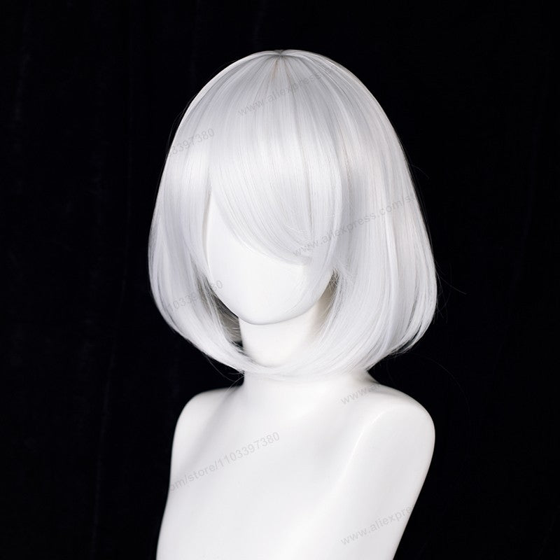 2B 9S  Cosplay Synthetic Wig White Synthetic Women Man Wig Heat Resistant Hair High Quality Wigs