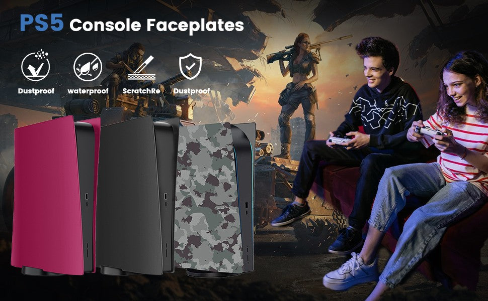 PS5 Faceplate Case Cover Customized PS5 Plate for Disc PlayStation 5 Console Hard Shell Skin Replacement Cover Plates for PS5