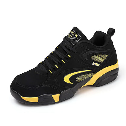 Plus Size Men's Trendy Colour Block Sneakers, Comfy Non Slip Lace Up Casual Durable Shoes For Men's Outdoor Activities