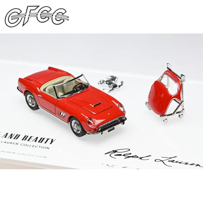 Novo Estoque Gfcc 1:64 250 Gt California 250 Testa Rossa Tr Simulação Liga Modelo de Carro Miniatura Die-Cast Brinquedos Infantis Personalizados Presente