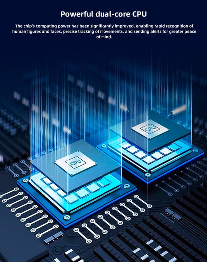 KERUI Icsee Outdoor PTZ 6K WIFI IP Camera Home Security Triple Lens Camera CCTV Video Surveillance With Triple Screens