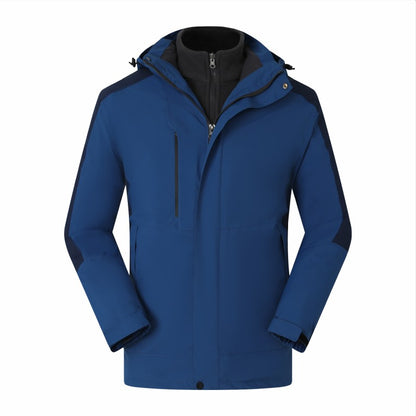 Customized Windbreaker printing free logo image picture thick fleece lined jackets outdoor sportswear windproof coat team clothi