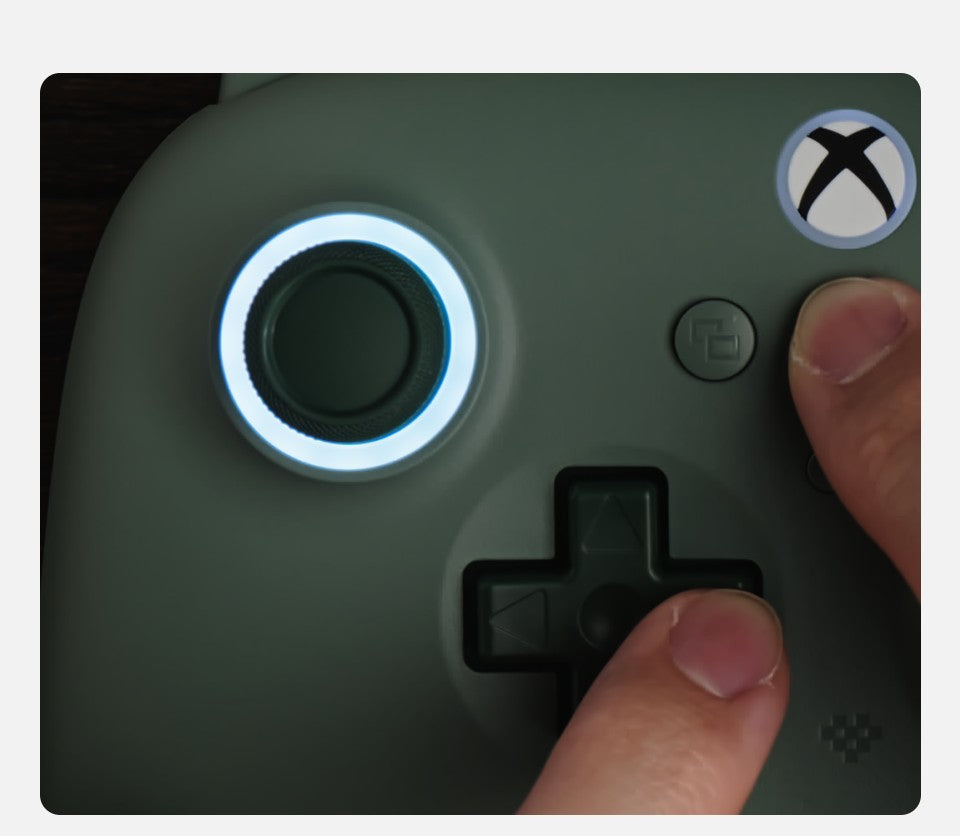 8BitDo Ultimate C Wired Gaming Controller for Xbox, RGB Lighting Fire Ring and Hall Effect Joysticks, Windows 10/11