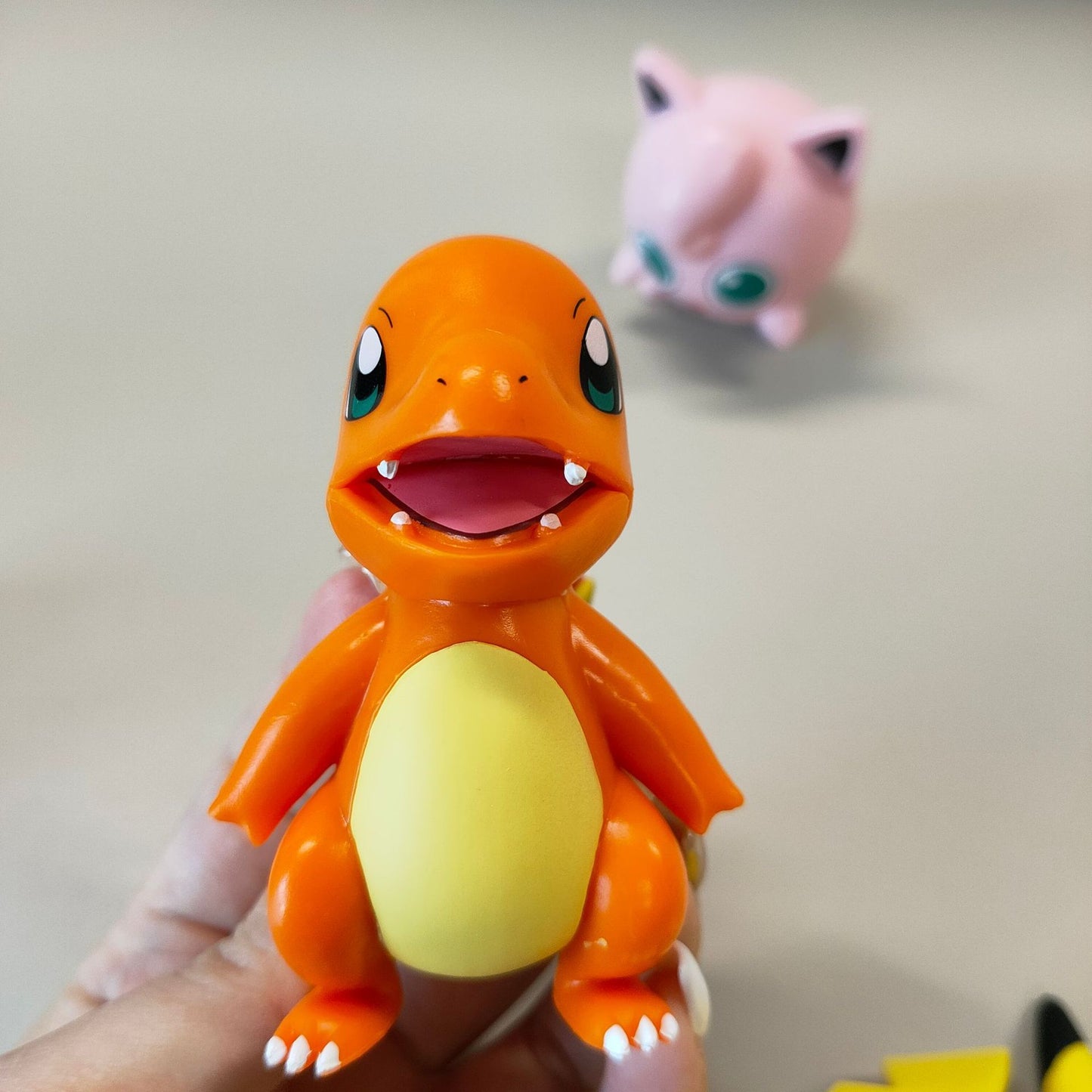 Pokémon Anime Bonecos de Ação Brinquedos Pikachu Modelo Charmander Psyduck Squirtle Jigglypuff Bulbasaur Bonecas Colecionáveis Kawaii Presente Infantil