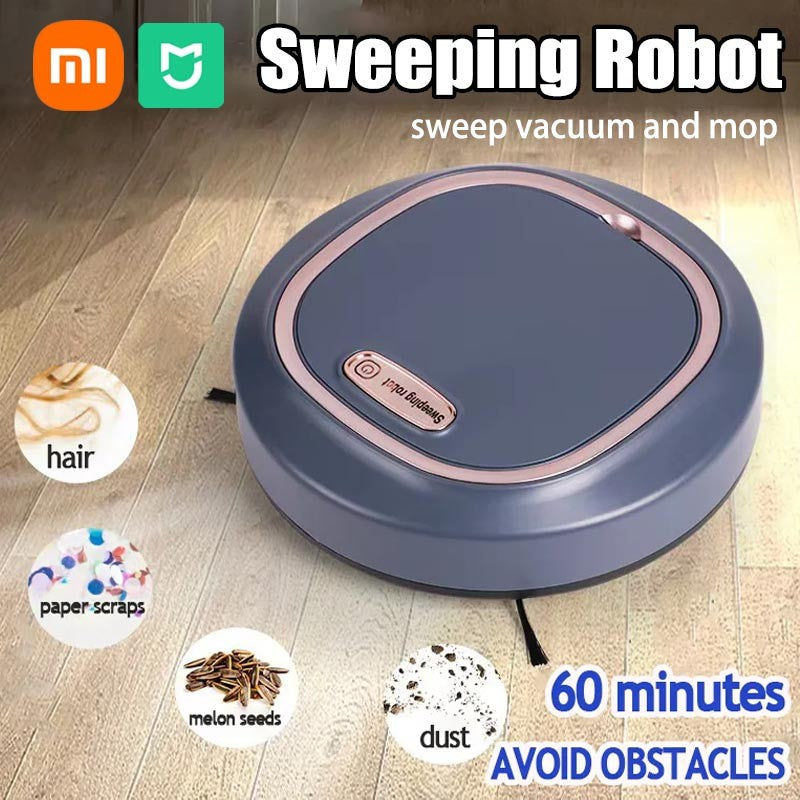 Xiaomi Smart Sweeping Robot Silent Vacuum Cleaner Sweep Mop Brush 3-in-1 Multi-function Intelligent Automatic Vacuum Cleaner