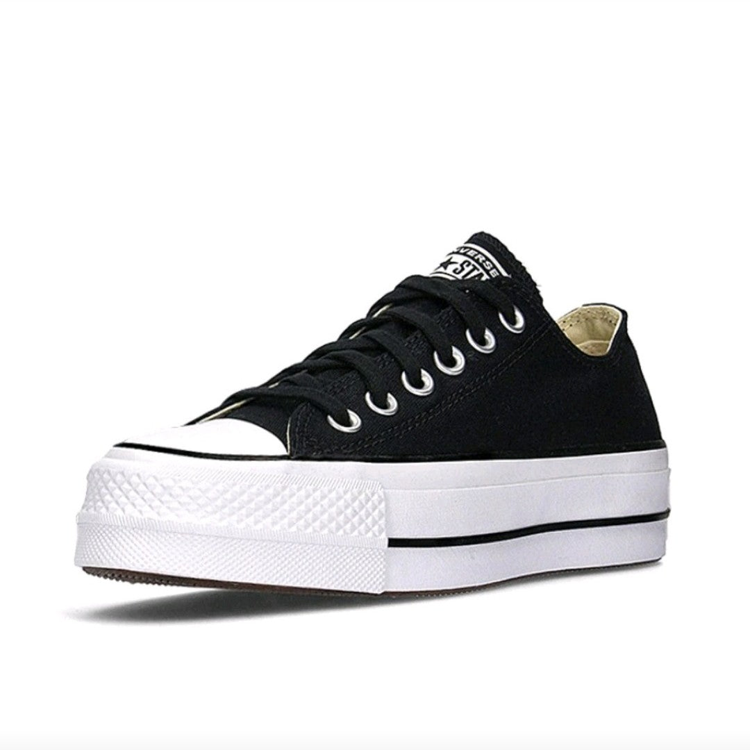 Converse All Star Lift Women's Skateboarding Shoes, Breathable, Classic Style, Chunky Sole Sneakers, Black
