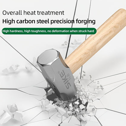 Mini Hammer High Carbon Steel Hammer Solid Wood Short Handle Octagonal or Round Head Hammer Small Manual Hardware Tool