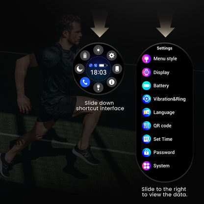 2025Novo Para Android e iOS Smartwatch Masculino Tela AMOLED GPS Rota de movimento Batimentos cardíacos Chamadas Bluetooth Smartwatch À Prova D'água