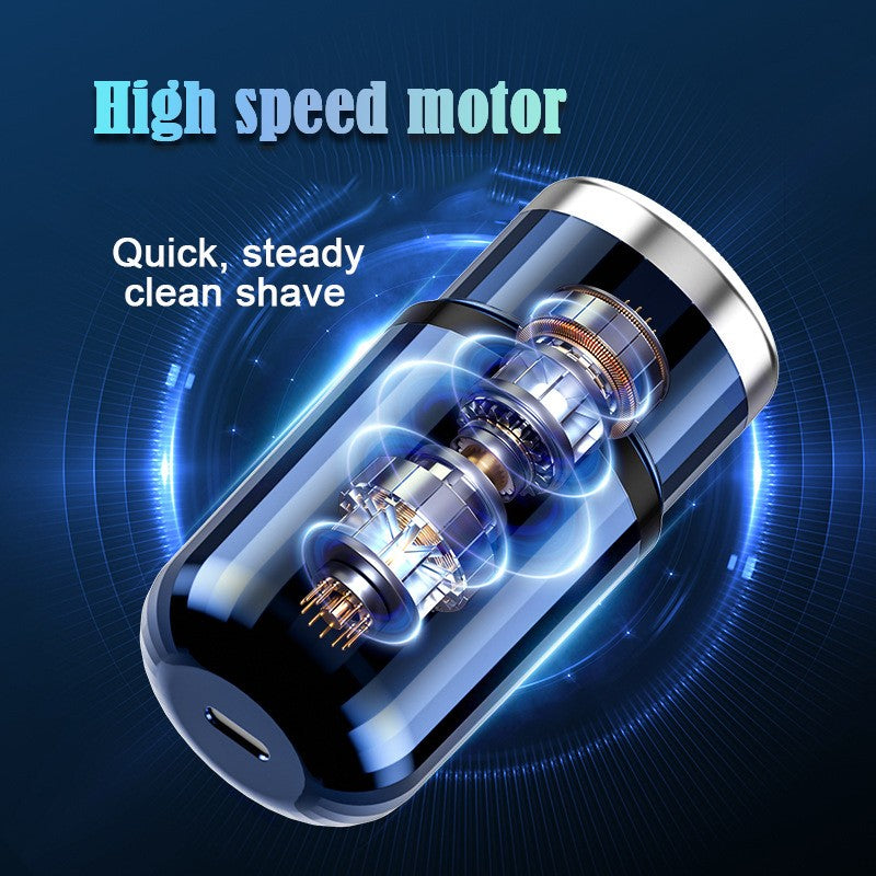 Mini Electric Shaver USB-C Rechargeable Shaver Waterproof Portable Shaver Powerful Travel Home Use Cordless Shaver
