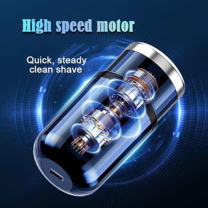 Mini Electric Shaver USB-C Rechargeable Shaver Waterproof Portable Shaver Powerful Travel Home Use Cordless Shaver