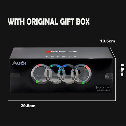 Simulação 1:18 AUDI RS7 Sportback Liga de Carro Modelo Brinquedo Infantil Veículo Colecionáveis Miniatura de Carro Decoração de Casa Presente de Aniversário