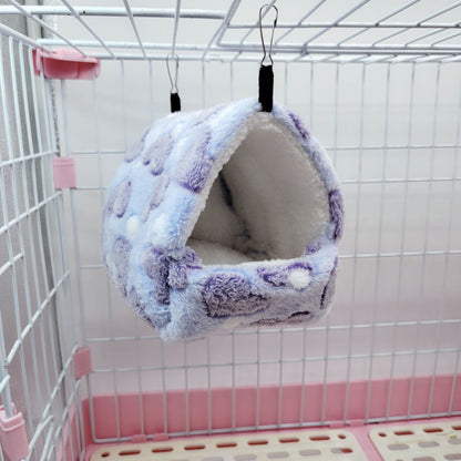 Ninho de Hamster Bolsa de Mel Esquilo Ramo de Flor Brilhante Porquinho-da-índia Porco-da-holanda Gato Longo Suprimentos de Aquecimento de Inverno para Animais de Estimação Gaiolas de Algodão