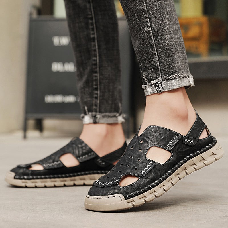 New Summer Outdoor Sandals for Men Luxury Brand Beach Shoes Anti-Slip Man Hiking Sandals Hollow Out Shoes Quick Dry Mens Sandaly