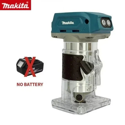 Makita DRT50 18V LXT Aparafusadora sem Fio, Motor sem Escovas, Ferramenta Profissional Recarregável para Entalhar e Fresar, Aparador de Bordas