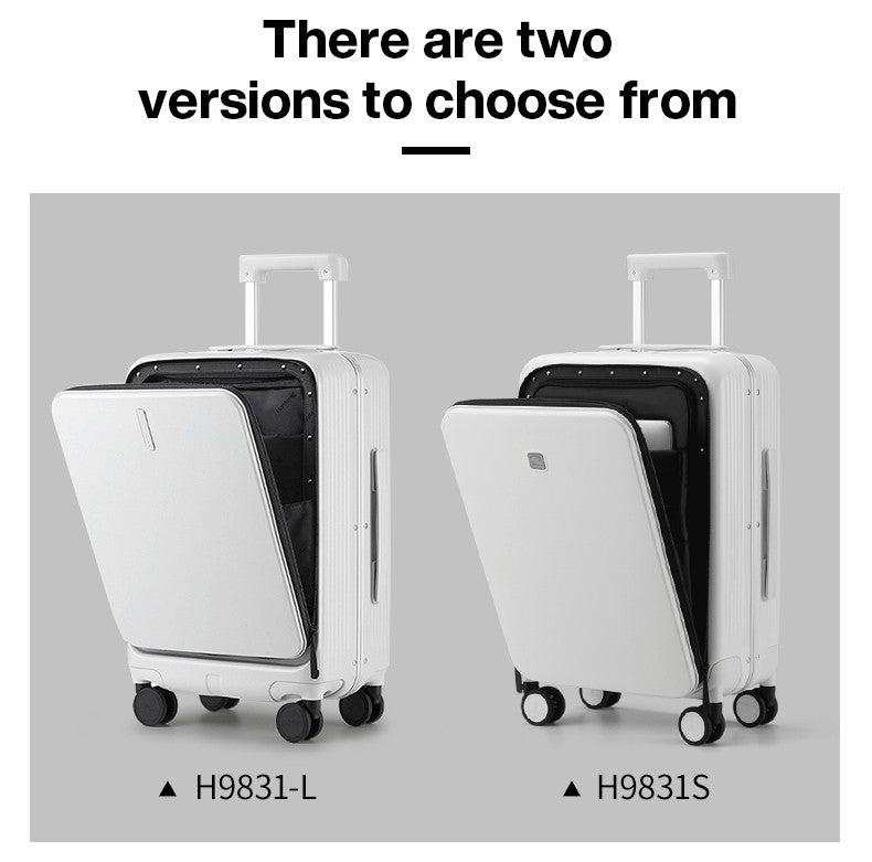 Hanke New Design Luggage Business Travel Suitcase Carry On Boarding Cabin Trolley Case PC Material Rolling Spinner Wheels