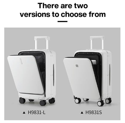 Hanke New Design Luggage Business Travel Suitcase Carry On Boarding Cabin Trolley Case PC Material Rolling Spinner Wheels