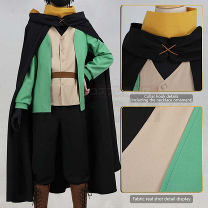 HOLOUN Zero Anime Natsuki Subaru Cosplay Costume Black Cloak Vest Pants Scarf Gloves Halloween Christams Convention XS-3XL