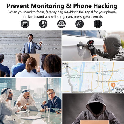 Car key Signal Shielding Bag Waterproof Fireproof RFID Blocking Pouch Car Key Faraday Bag RF Signal Blocker Mobile Phone Case