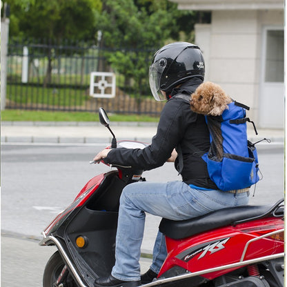 Mochila de Transporte para Cães de Estimação para Caminhada, Viagem, Ventilação Externa, Respirável, Bicicleta, Motocicleta, Esportes ao Ar Livre, Bolsa de Malha, Drop Shipping