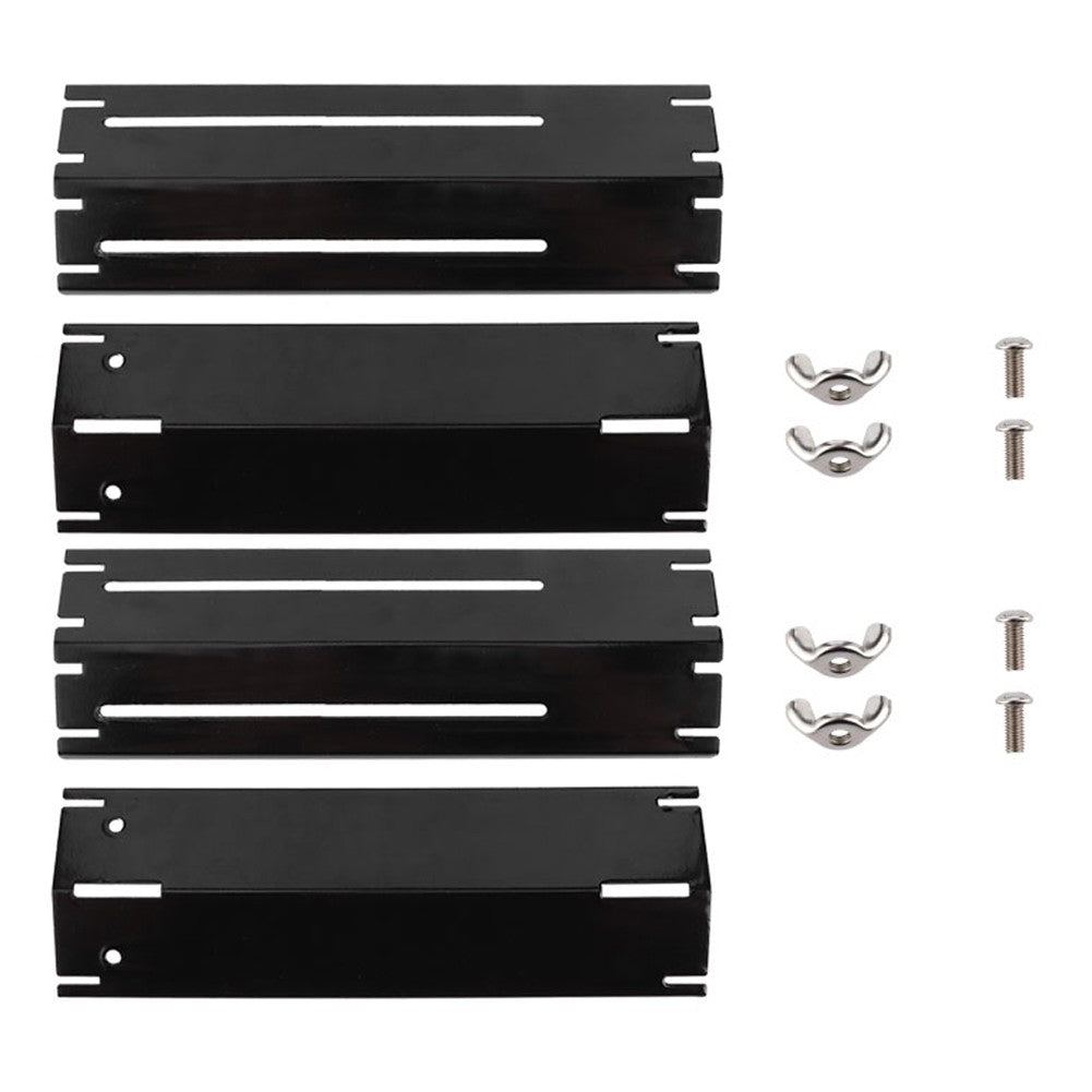 2/4 pares de placas de aquecimento ajustáveis para grelha, chapas de aquecimento para churrasqueira a gás, capa de queimador