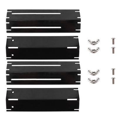 2/4 pares de placas de aquecimento ajustáveis para grelha, chapas de aquecimento para churrasqueira a gás, capa de queimador