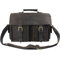 Vintage Military Canvas + Genuine Leather Men Shoulder Bag Sling Crossbody Bag Tote Handbag Men Canvas Messenger Bag  Leisure