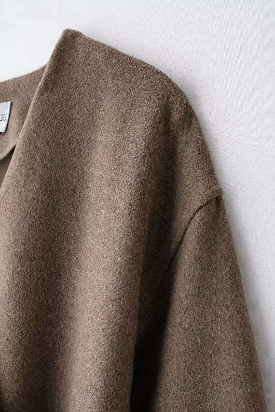 Women's Outerwear 2024 New Fashion With Belt Soft Top Elegant Chic Autumn/Winter Coat