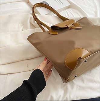 JIOMAY 2025 New Women's Brown Large Capacity Shoulder Bag Casual Simple Handbag Sport Portable Tote Bag for Daily Use