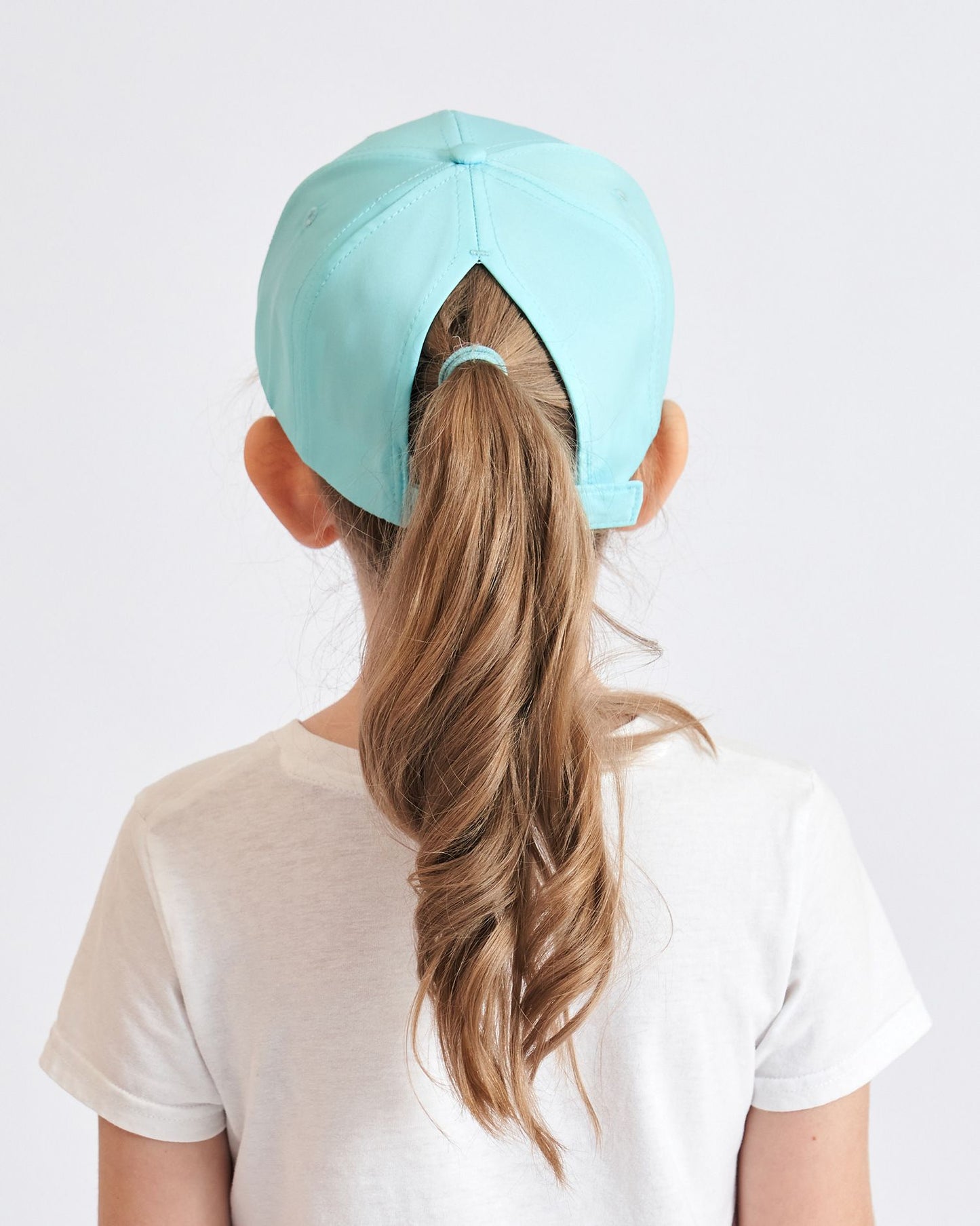 Fashion Kids Baseball Cap For Girls Boys Sun Hat Hollow Back Ponytail Caps Children Snapback Hip Hop Hats Adjustable Bones Caps