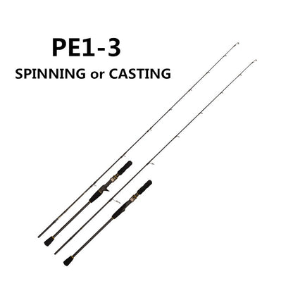 Vara de Pesca de Carretilha e Arremesso Lento ROLLFISH Ocean Boat Jigging Vara de Pesca de Carbono para Isca de Pesca em Água Salgada para Robalo 1.68/1.8/1.98M