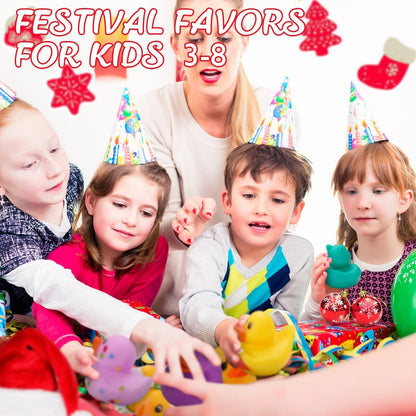 100 Pack Rubber Ducks in Bulk, Assorted Duckies for Jeeps Ducking, Rubber Duckies for Baby Bath Toys, Kids Bath Pool Toys