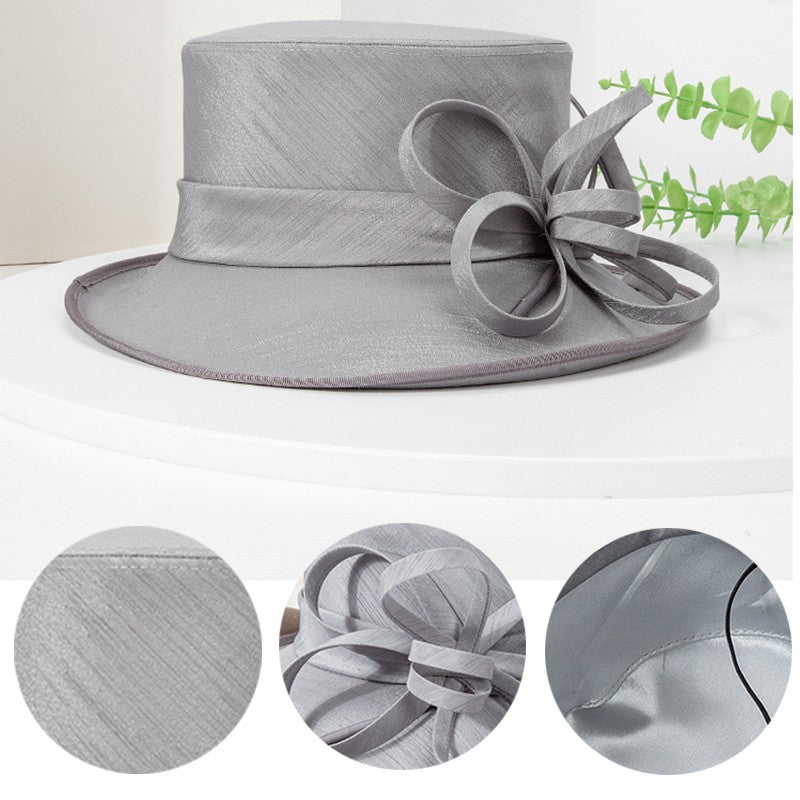 Moda Luxo Moda Pena Chapéu Chá Igreja Elegante Fotografia Cartola Feminina Banquete Fascinator Chapéus Formais de Casamento