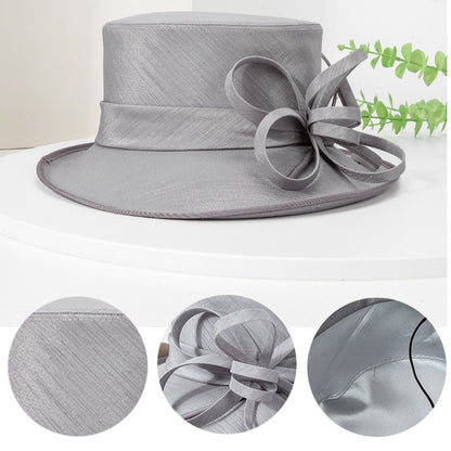 Moda Luxo Moda Pena Chapéu Chá Igreja Elegante Fotografia Cartola Feminina Banquete Fascinator Chapéus Formais de Casamento