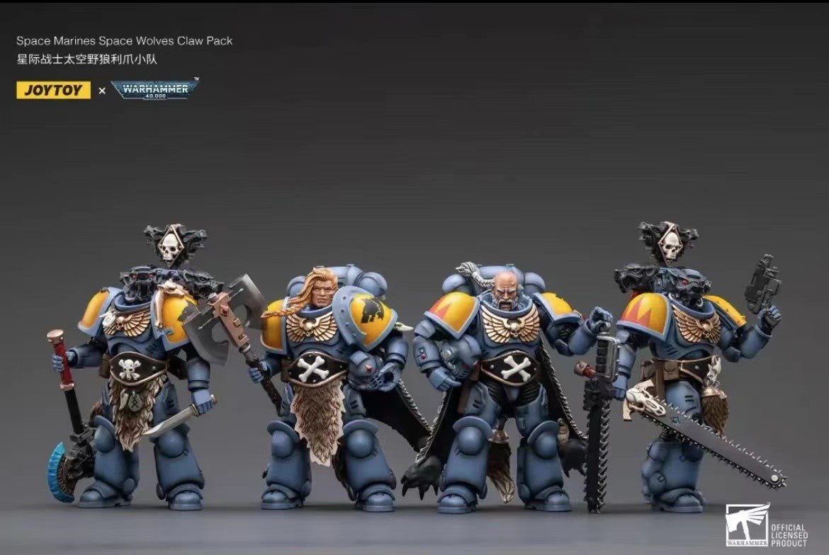 1/18 JOYTOY Action Figure 40K The Horus Heresy Space Wolves Figures And Mechas Logan Ghostwolf Anime Model Toy