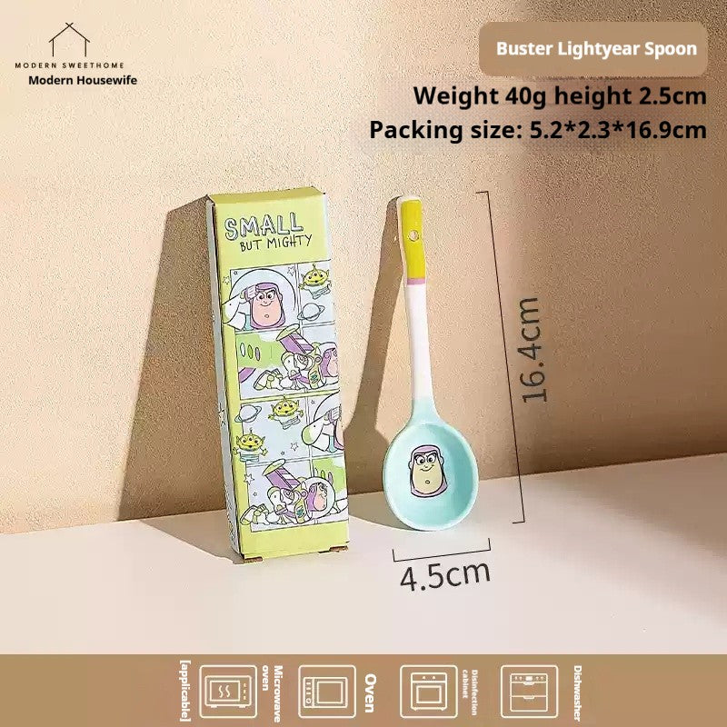 Disney Toy Story Buzz Lightyear Desenho Louça Utensílios Domésticos Pratos Infantis Tigelas de Iogurte Prato de Café da Manhã Presentes de Aniversário